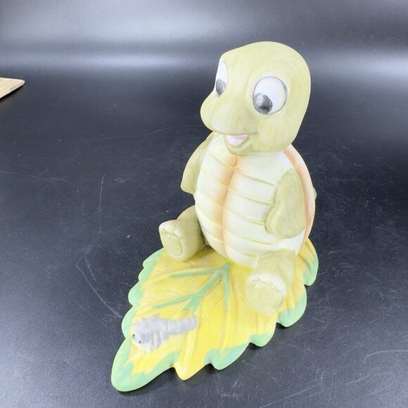 Vintage HOMCO Turtle Playing on Leaf Figurine Ceramic Whimsical Figure VTG - Picture 6 of 11
